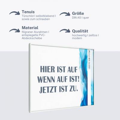 tuerschild tenuis din a5 hoch und querformat
